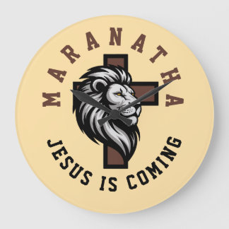 Reloj Redondo Grande Maranatha Jesús viene
