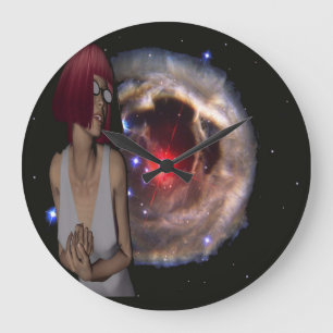 Reloj Redondo Grande Maravilla cósmica