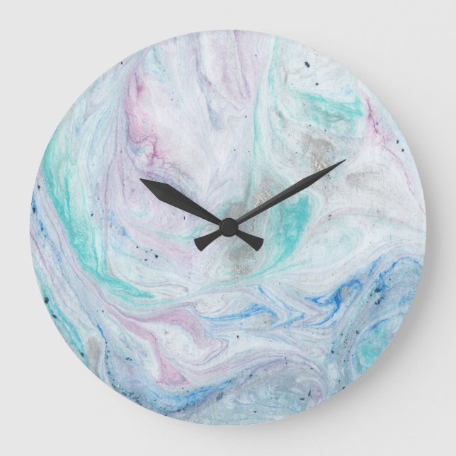 Reloj Redondo Grande Marble I (Anverso)