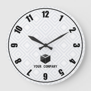 Reloj Redondo Grande Marca de empresa clásica personalizada y editable