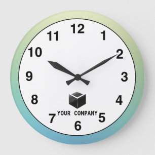 Reloj Redondo Grande Marca de empresa clásica personalizada y editable
