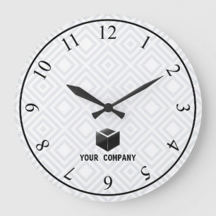 Reloj Redondo Grande Marca de empresa clásica personalizada y editable