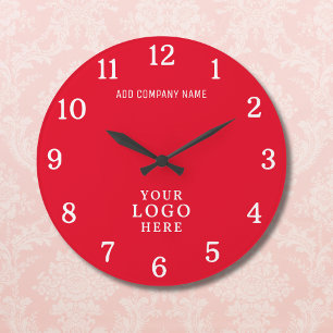 Reloj Redondo Grande Marca de promoción corporativa del logotipo de la 