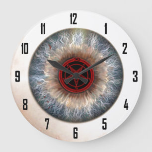 RELOJ REDONDO GRANDE MARCA DEL DIABLO EYEBALL