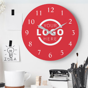 Reloj Redondo Grande Marca promocional del logotipo de la empresa perso