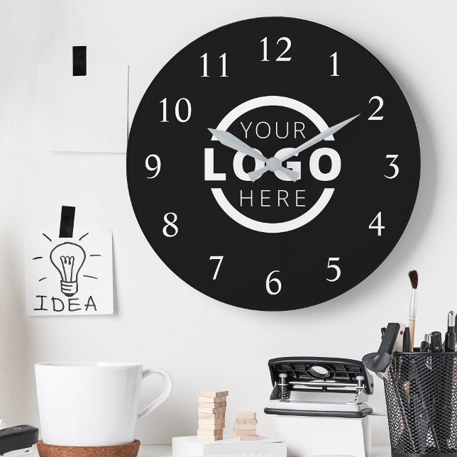 Reloj Redondo Grande Marca promocional del logotipo de la empresa perso (Subido por el creador)