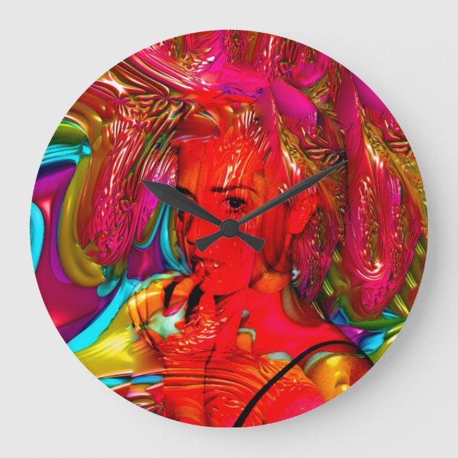 Reloj Redondo Grande Mardi Gras (Anverso)