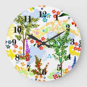 Reloj Redondo Grande Marea de verano