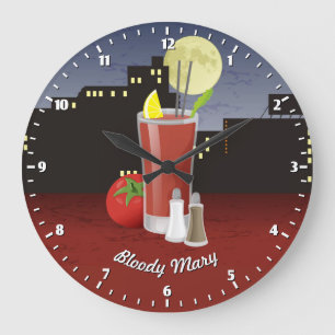 Reloj Redondo Grande María sangrienta