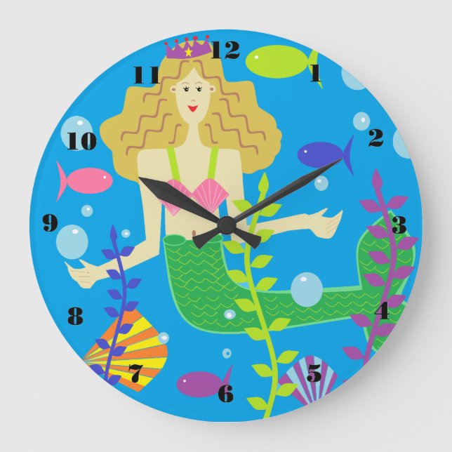 Reloj Redondo Grande María Sirena (Anverso)