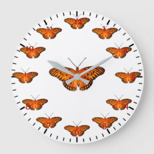 Reloj Redondo Grande Mariposa