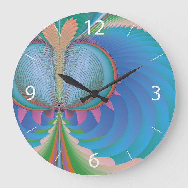 Reloj Redondo Grande Mariposa (Anverso)