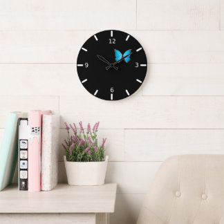 Reloj Redondo Grande Mariposa