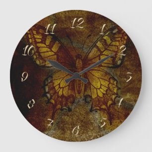 Reloj Redondo Grande Mariposa artsy