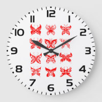 Mariposa Tribal Roja Ornamental