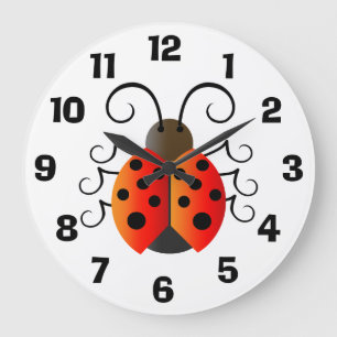 Reloj Redondo Grande Mariquita