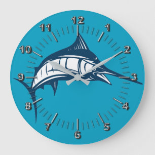 Reloj Redondo Grande Marlin saltando