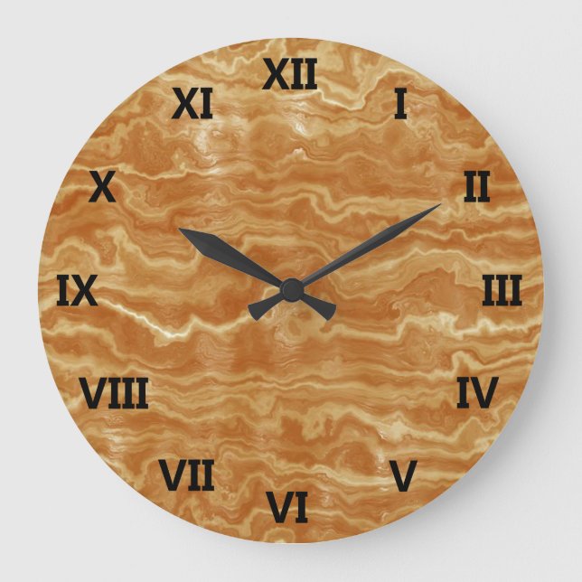 Reloj Redondo Grande Mármol egipcio (Anverso)