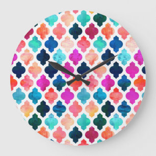 Reloj Redondo Grande Marrakesh Moroccan Pink #homedecor