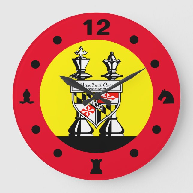 RELOJ REDONDO GRANDE MARYLAND CHESS (Anverso)