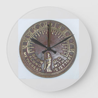RELOJ REDONDO GRANDE MÁS VIEJO CONMIGO LO MEJOR TODAVÍA ESTÁ POR SER.