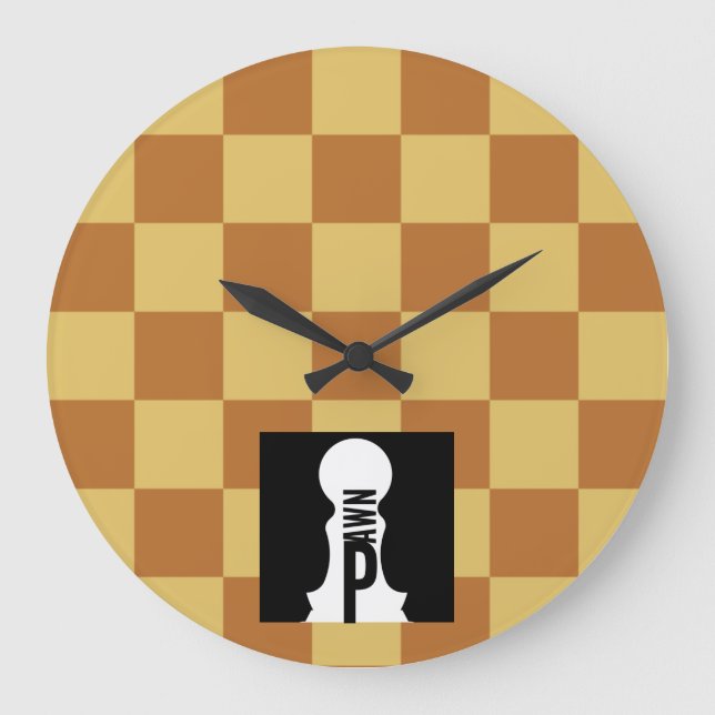 RELOJ REDONDO GRANDE MASANSER CHESS ORIGINAL (Anverso)