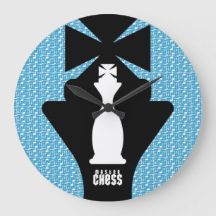 RELOJ REDONDO GRANDE MASANSER CHESS ORIGINAL