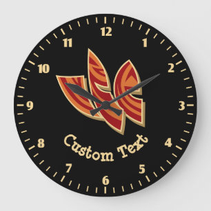 Reloj Redondo Grande Máscaras africanas