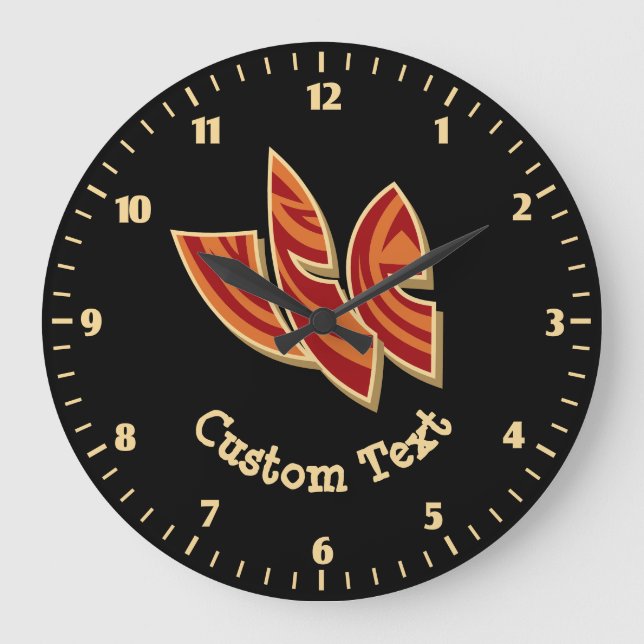 Reloj Redondo Grande Máscaras africanas (Anverso)