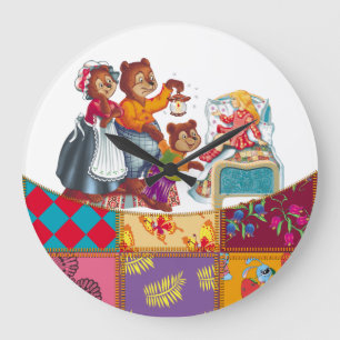 Reloj Redondo Grande Masha y 3 osos