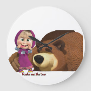 Reloj Redondo Grande Masha y el oso