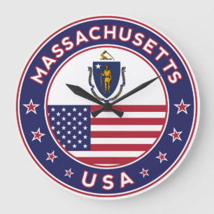 Reloj Redondo Grande Massachusetts