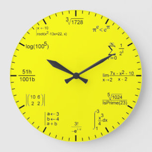 Reloj Redondo Grande Matematic Clock
