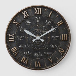 Reloj Redondo Grande Math Mathematics Classroom