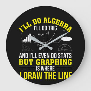 Reloj Redondo Grande Mathematics Graphing Is Where Draw Line
