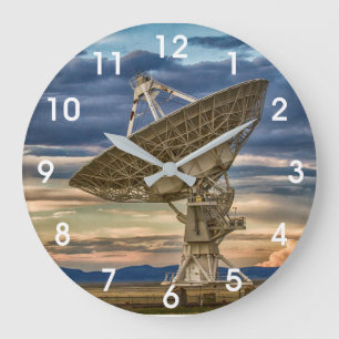 Reloj Redondo Grande Matriz muy grande al atardecer
