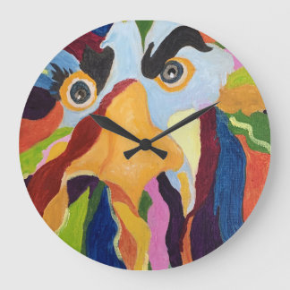 Reloj Redondo Grande Maurice Angry Rooster Wall Clock