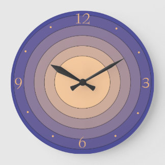 Reloj Redondo Grande Mauve y limón multicolores de bonito >Reloj de par