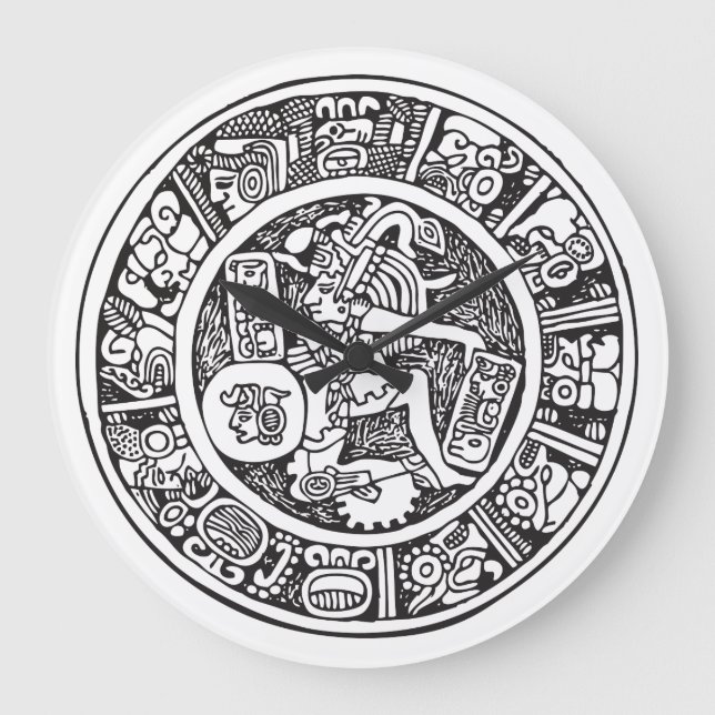 Reloj Redondo Grande Mayan circle, Mexican hieroglyph(Maya) (Anverso)