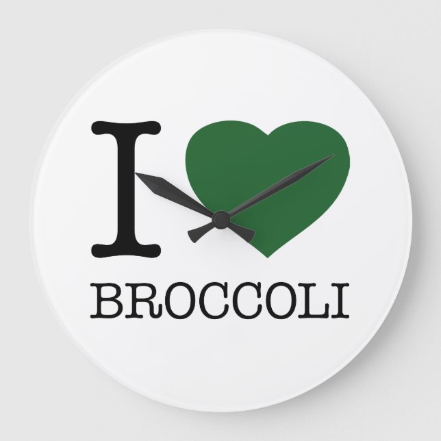 RELOJ REDONDO GRANDE ME ENCANTA BROCCOLI (Anverso)