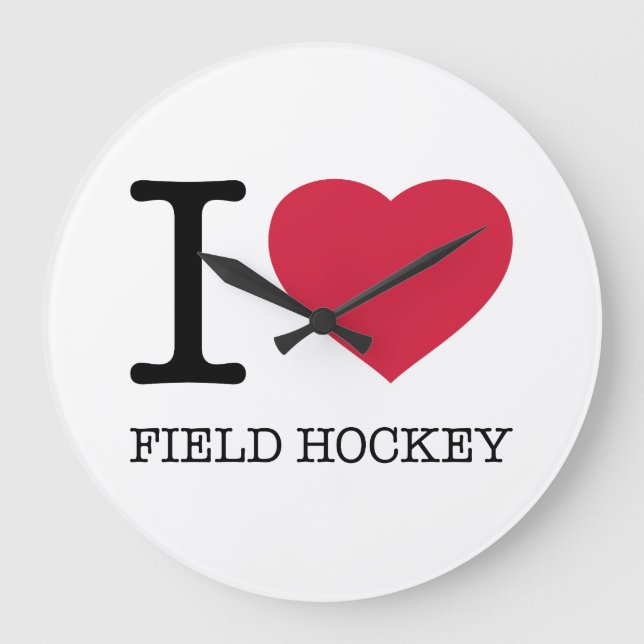 RELOJ REDONDO GRANDE ME ENCANTA FIELD HOCKEY (Anverso)