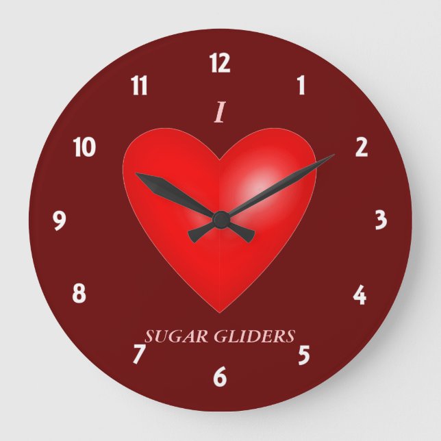 Reloj Redondo Grande Me encantan los azucareros (Anverso)