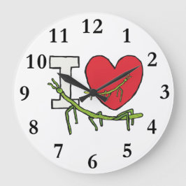 Reloj Redondo Grande Me encantan los errores de Stick