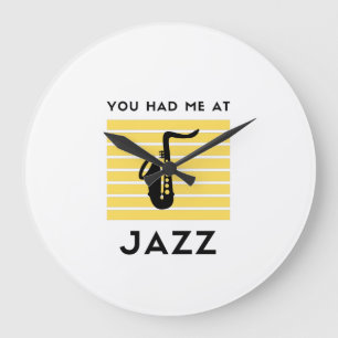 Reloj Redondo Grande Me tenías en el jazz