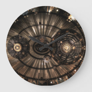 Reloj Redondo Grande Mechanical Steampunk Zodiac Constellations
