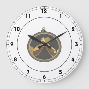 Reloj Redondo Grande Medalla del pulso