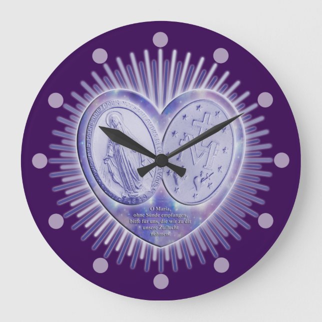Reloj Redondo Grande Medalle (médaille miraculeuse) / medalla maravillo (Anverso)