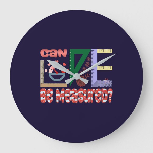 Reloj Redondo Grande Medidas de Amor (Anverso)