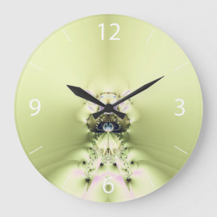 Reloj Redondo Grande Meditación Verde