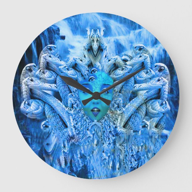 Reloj Redondo Grande Medusa Metamorphosis (Anverso)